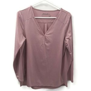 Eddie Bauer Lavender v-neck top Medium
